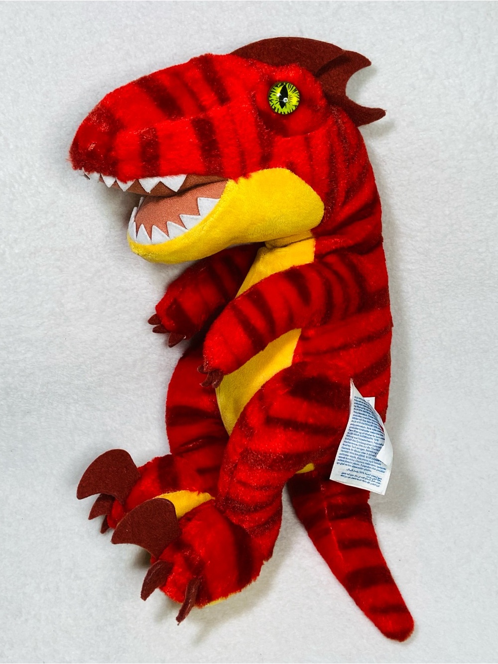 16” Build a Bear Red Velociraptor Plush Red Raptor Plush